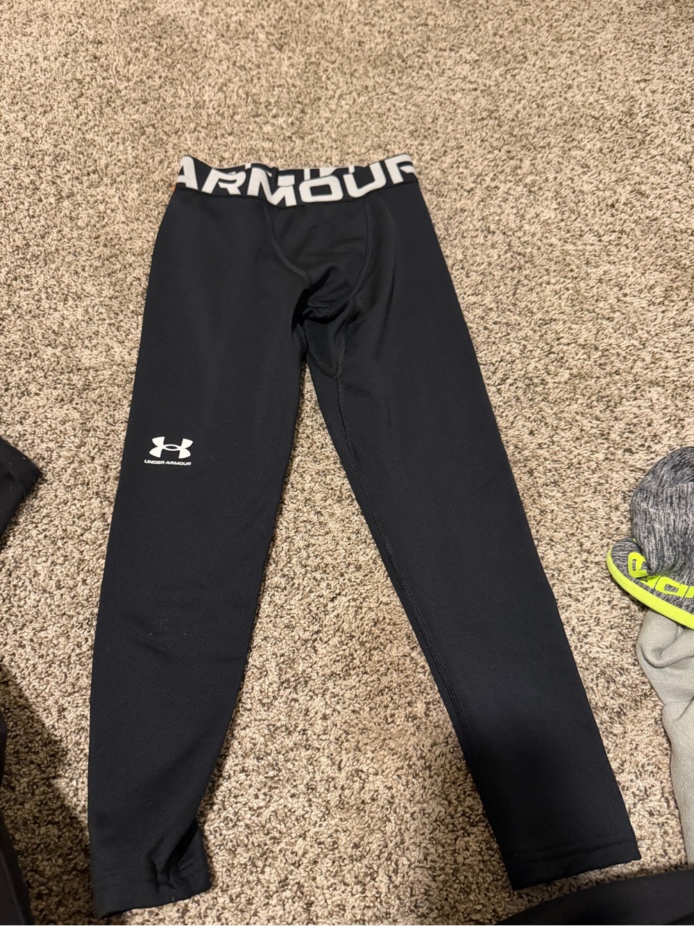 Under Armour Kids Black Performance Compression Leggings
